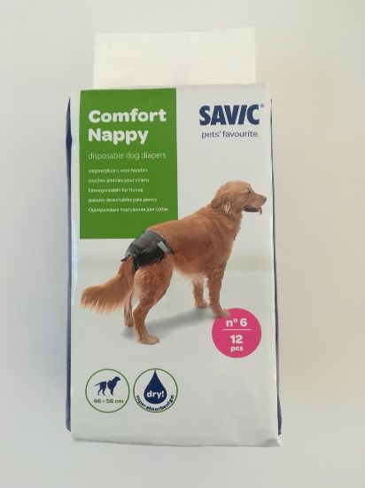 Savic Напи- Памперс за кучета , T6 46-56см, 12 бр.